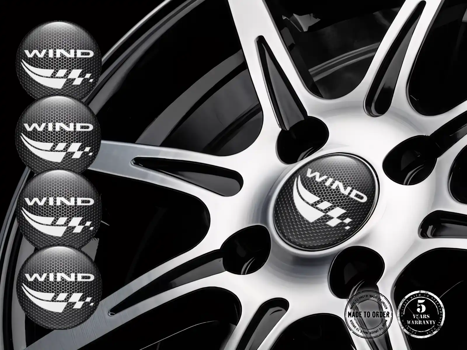 Renault Radaufkleber Version Gewölbte Harzlabels